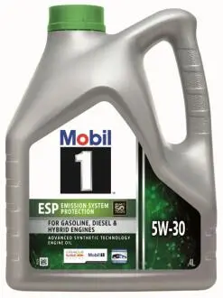 OLEJ 1 ESP 5W30 4L SM/CF ACEA C2,C3,A3/B3/B4/A5/B5 VW 504.00 /507.00 DPF 4L MOBIL 157294 (фото 1)