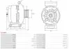 ALTERNATOR REGENEROWANY Z KOLEM AFP AS-PL A3158PR (фото 5)