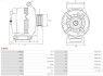 ALTERNATOR Z KOLEM AFP AS-PL A3695S (фото 5)