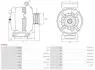 ALTERNATOR Z KOLEM AFP AS-PL A3695S (фото 5)