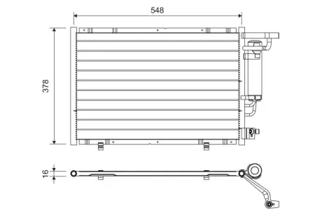 CH┼üODNICA KLIMY FORD KA 1.2 16- Valeo 822730
