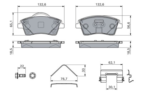 KLOCKI HAM. VOLVO XC40 BOSCH 0986460141