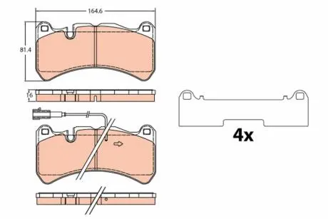 KLOCKI HAM. TRW GDB2306