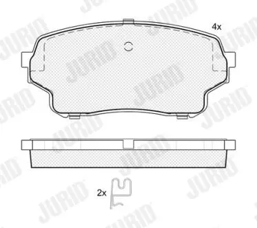 KLOCKI HAM./PRZ/ SUZUKI GRAND VITARA 98- Jurid 574095J