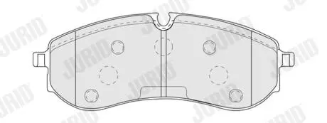 KLOCKI HAM./TY┼ü/ VW CRAFTER 2.0 17- Jurid 574201J