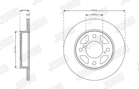 TARCZA HAM./TY┼ü/ SUZUKI SWIFT V 17- Jurid 563584JC