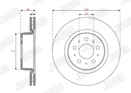 TARCZA HAM./PRZ/ TESLA MODEL 3 17- Jurid 563658JC