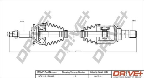 P├ô┼üO┼Ü NAP─śDOWA TOYOTA AVENSIS 08-18 LEWA DR!VE+ DP2110100916 (фото 1)