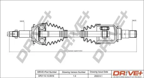 P├ô┼üO┼Ü NAP─śDOWA TOYOTA AVENSIS 08-18 LEWA DR!VE+ DP2110100916
