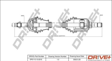 P├ô┼üO┼Ü NAP─śDOWA FIAT PUNTO 99-12 LEWA DR!VE+ DP2110100315