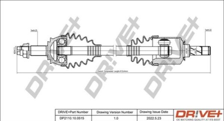 P├ô┼üO┼Ü NAP─śDOWA OPEL CORSA 06-14 LEWA DR!VE+ DP2110100515