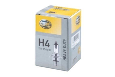 H4 24V 75/70W P43t-38 Лампа STANDART HELLA 8GJ 178 555-201