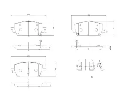 Колодки гальмівні (передні) Hyundai Santa Fe/Kia Sorento 20- BREMBO P30151