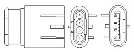 FORD Кисневий датчик (лямбда-зонд) KA 1.2 08-, FIAT, LANCIA MAGNETI MARELLI OSM154