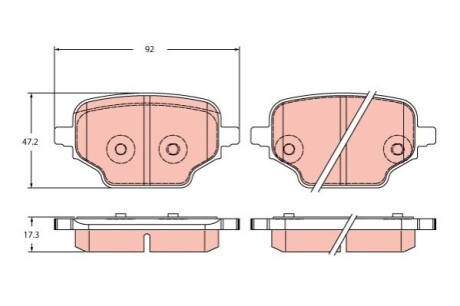 Гальмівні колодки TRW GDB2410