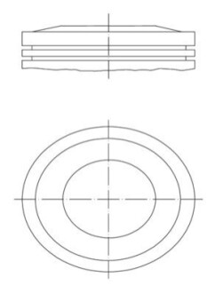 Поршень MAHLE / KNECHT 0121000 (фото 1)