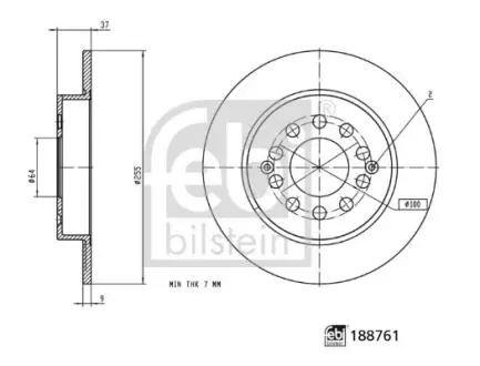 Автозапчасть FEBI BILSTEIN 188761