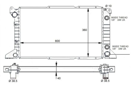 CH£ODNICA SILNIKA FORD NRF 59132