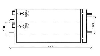 AVA MINI Радіатор кондиціонера (конденсатор) з осушувачем Cooper, MINI One, MINI CLUBMAN AVA COOLING BW5550D