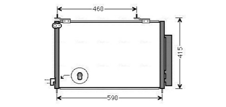 AVA HONDA Радіатор кондиціонера (конденсатор) з осушувачем CR-V 2.2 06- AVA COOLING HD5242D