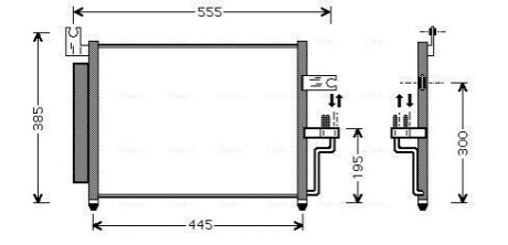 AVA HYUNDAI Радіатор кондиціонера (конденсатор) Accent II 00- AVA COOLING HY5081D