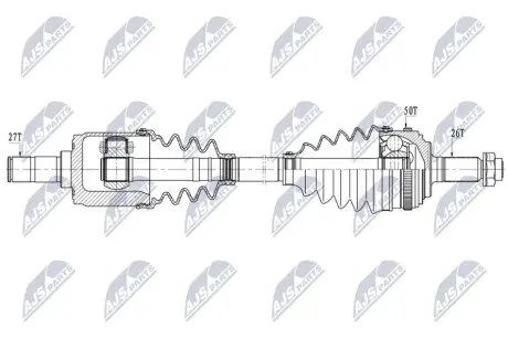 Автозапчасть NTY NPWHD108