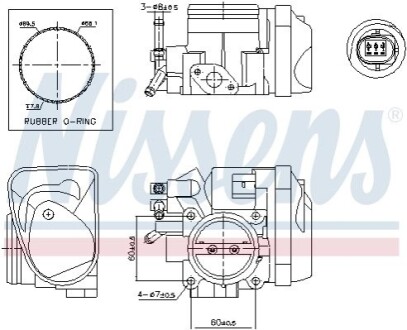 PRZEPUSTNICA VW GOLF IV 99- NISSENS 955043