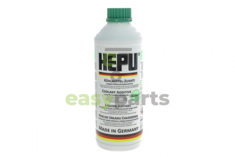 Антифриз (зелений) 1.5L (1:1=-37°C) (концентрат) HEPU P999-LL18