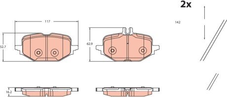 KLOCKI HAM. TRW GDB2472