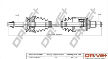 P├ô┼üO┼Ü NAP─śDOWA TOYOTA AVENSIS 08-18 LEWA DR!VE+ DP2110100914