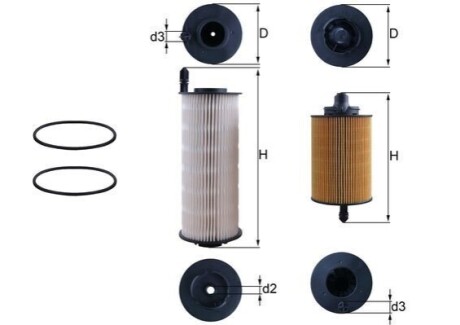 Автозапчасть MAHLE / KNECHT KX646KIT