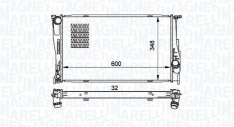 Радіатор охолоджування MAGNETI MARELLI BM1575