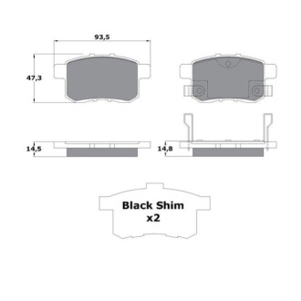 HAMULCE KLOCKI HAMULCOWE STARLINE BDS996