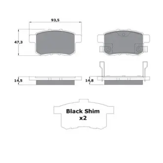HAMULCE KLOCKI HAMULCOWE STARLINE BDS996