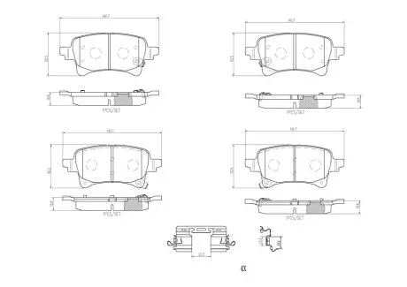 Фото klocki ham. tył JEEP GLADIATOR Pickup (JT_) 04/19-> / JEEP WRANGLER IV (JL) BREMBO P37029 Klocki ham. tył JEEP GLADIATOR Pickup (JT_) 04/19-> / JEEP WRANGLER IV (JL) BREMBO P37029