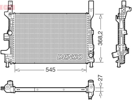 Chłodnica FORD FOCUS III / C-MAX II / TRANSIT DENSO DRM10122 (фото 1)