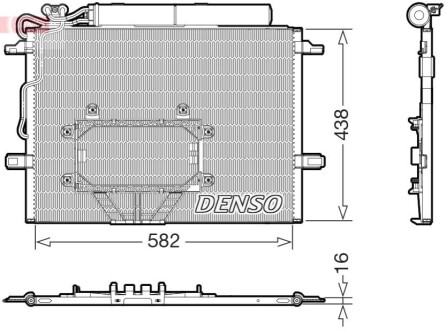 Skraplacz MB E CLASS (W211) / CLS (219) DENSO DCN17065