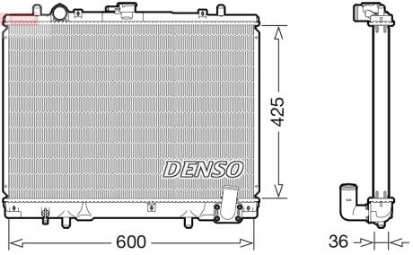 Chłodnica MITSUBISHI L200 DENSO DRM45049