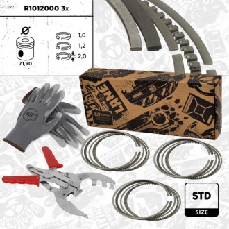 INNE- PISTON RING KIT SZT ET ENGINETEAM R1012000VR2