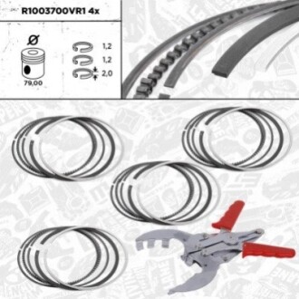 INNE- PISTON RING KIT SZT ET ENGINETEAM R1003700VR1