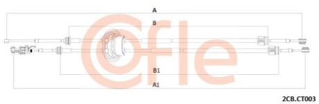 Linka zmiany biegów CI C4 04- BE4R COFLE 922CBCT003