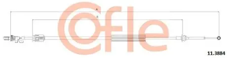 Фото 1 - linka zmiany biegów C5 P407 COFLE 92113884 Linka zmiany biegów C5 P407 COFLE 92113884 (фото 1)