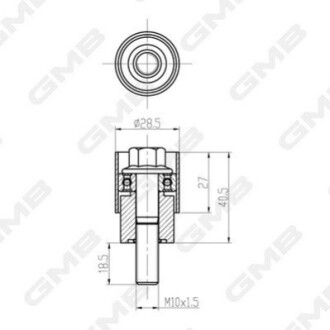 CHERY Ролик Tiggo, QQ GMB GTC1390 (фото 1)