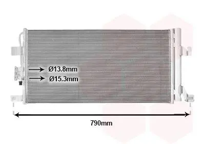 Радіатор кондиціонера Audi Q5 17+ Van Wezel 03015706
