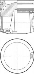 Поршень KOLBENSCHMIDT 41082620