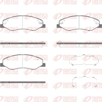 Колодки гальмівні дискові (комплект 4 шт) REMSA 1977.02