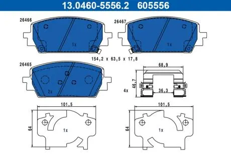 KLOCKI HAM PRZOD ATE 13046055562