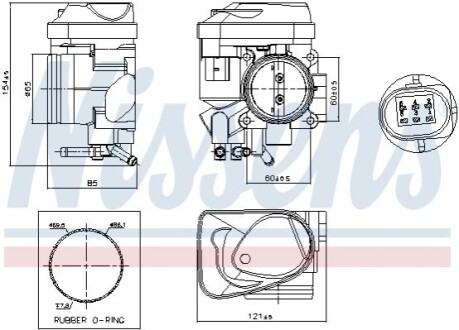 PRZEPUSTNICA VW GOLF V 07- NISSENS 955061