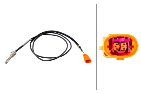 Czujnik temperatury spalin T5 HELLA 6PT010376961