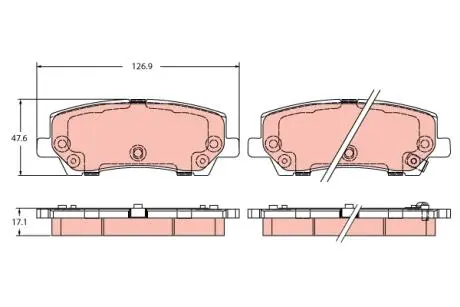 KLOCKI HAM. FORD MUSTANG TRW GDB2388